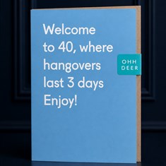 Welcome To 40 Greeting Card