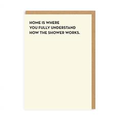Shower Works Greetings Card