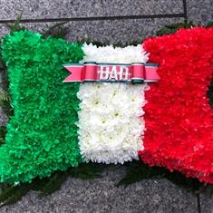 Italian Flag Pillow Tribute 