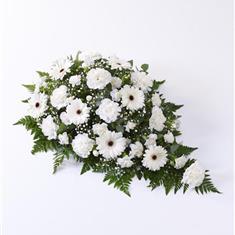 Carnation &amp; Germini Spray- White