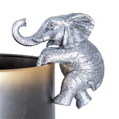 Silver Elephant Pot Hanger 