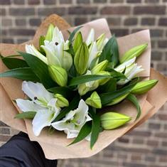 Eco- Friendly White Lilies
