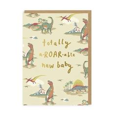  Totally A-Roar-Able New Baby Greeting Card