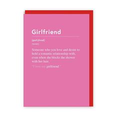  Girlfriend, Blocks The Shower Greeting Card