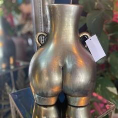 Gold large love handles vase 