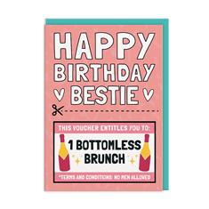 Bottomless Brunch Bestie Card