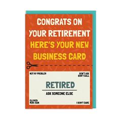 Retirement Business Card
