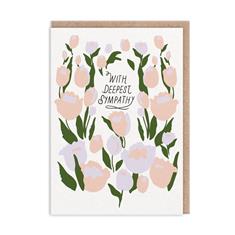 Floral With Deepest Sympathy Card