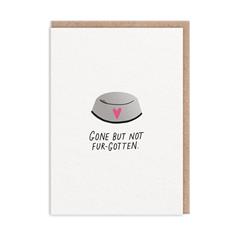 Gone But Not Fur-Gotten Greeting Card