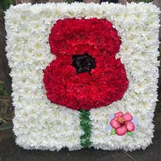 Poppy Bespoke Floral Tribute 