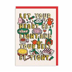 Heart Light Belt Tight Christmas Card 