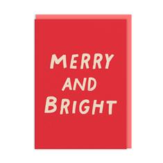 Merry And Bright Christmas Card