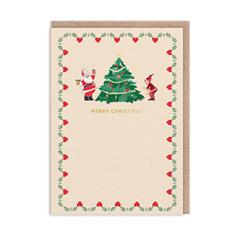 Cath Kidston Santa Christmas Card
