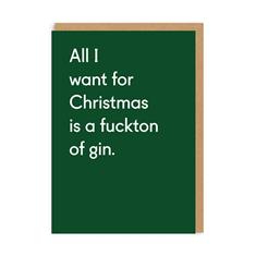 F!ckton Of Gin Christmas Card