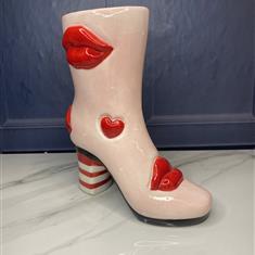 Lips Boot Vase 