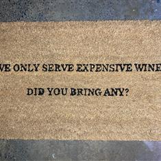 Expensive Wine Door Mat