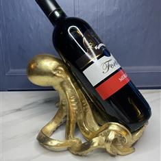 Gold Octopus Bottle Holder