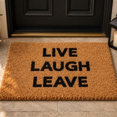 Live Laugh Leave Doormat