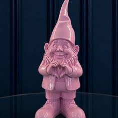 Pink Heart Gnome 
