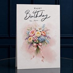 Handmade Card Birthday Floral 