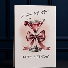 Handmade Birthday Card Cherry 